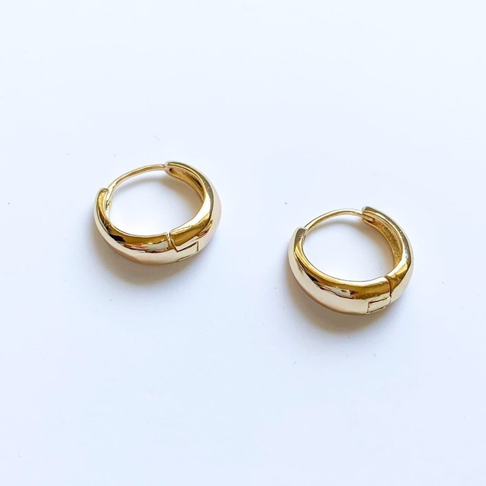 Mini Gold Hoops Gold Hoops Circle Hoops Hoop Earrings Huggies